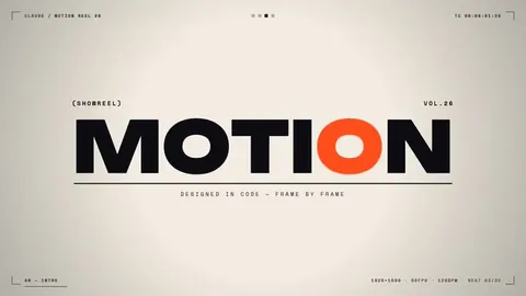 Motion graphics + how Opus built it