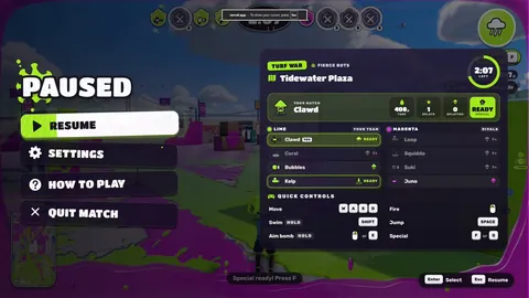 Playable Splatoon-style game