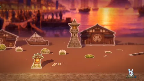 "Emaki Kitan" origami-style Godot game