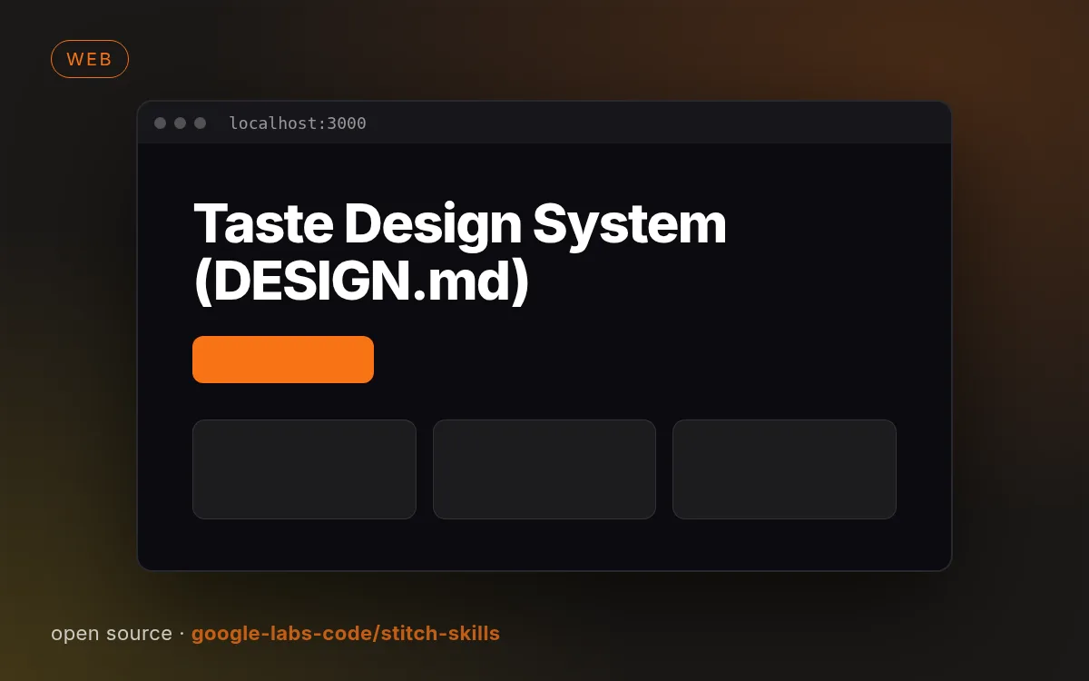 Taste Design System (DESIGN.md)