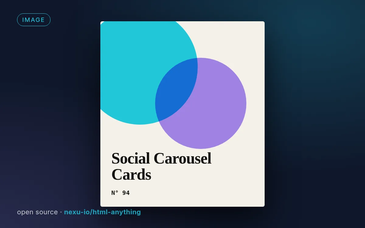 Social Carousel Cards