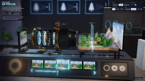 Interactive camera-focus lens lab
