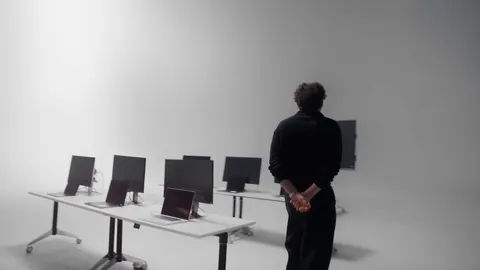 12 laptops, one launch video