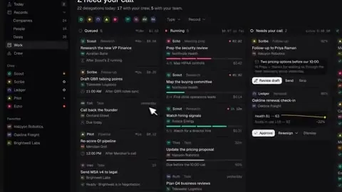 CRM built by 6 subagents