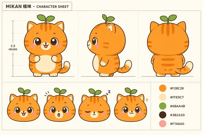 Brand Mascot Character Sheet