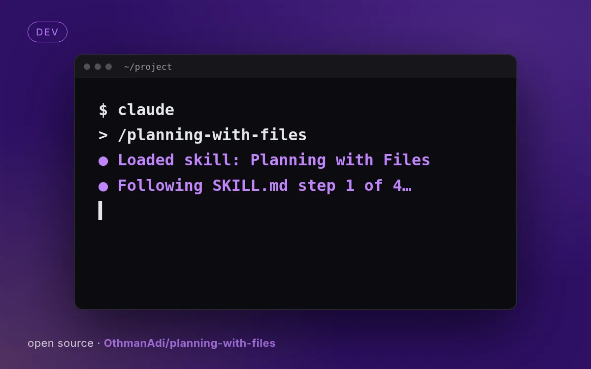Planning with Files